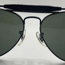 Vintage B&L Ray Ban 1992 Olympics Black Aviator G-15 Lens Sunglasses Wrap Around