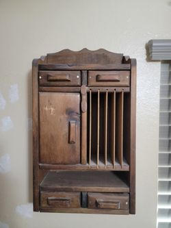 Antique Bill box with 4 drawers