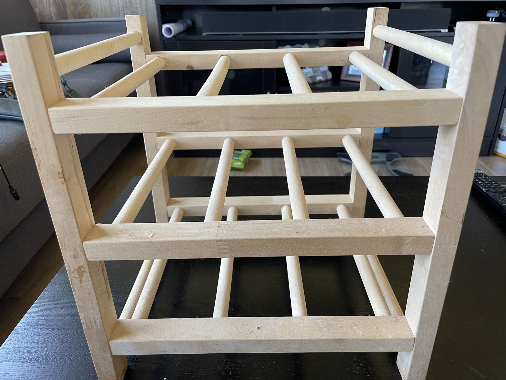 3 Tier Wooden Wine Rack