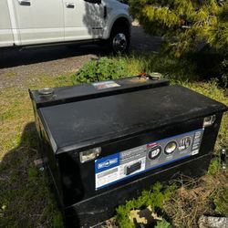 Diesel Tank With Tool Chest Plus Transfer Pump Brand New Never Use