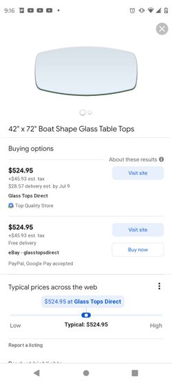 Glass Table Top