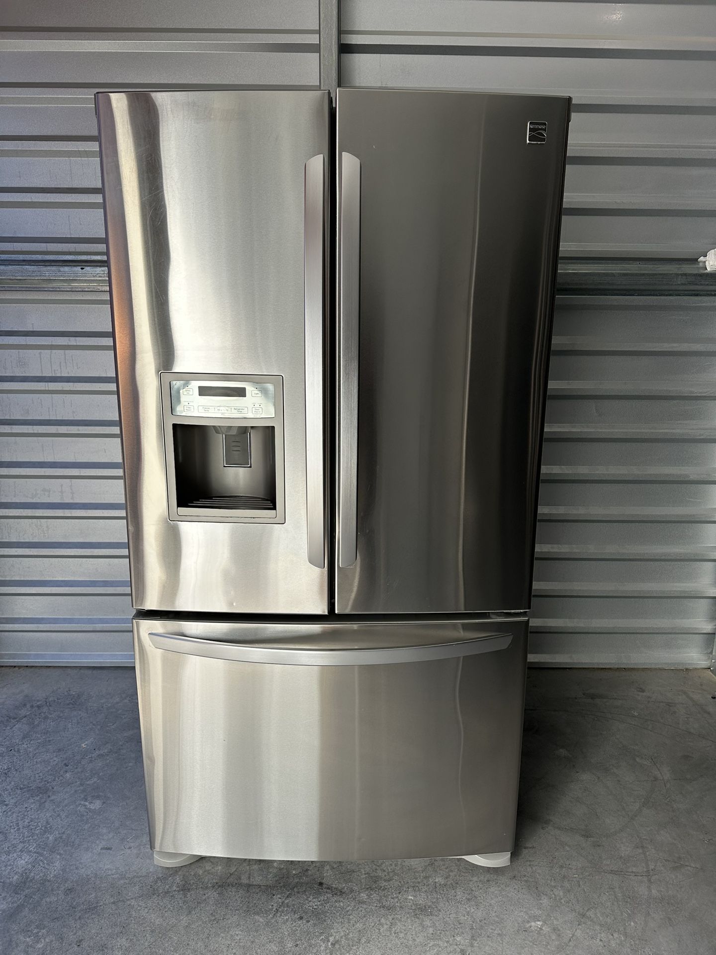 KENMORE STAINLESS STEEL FRIDGE