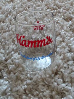 Vintage Hamm's Short Beer Glass