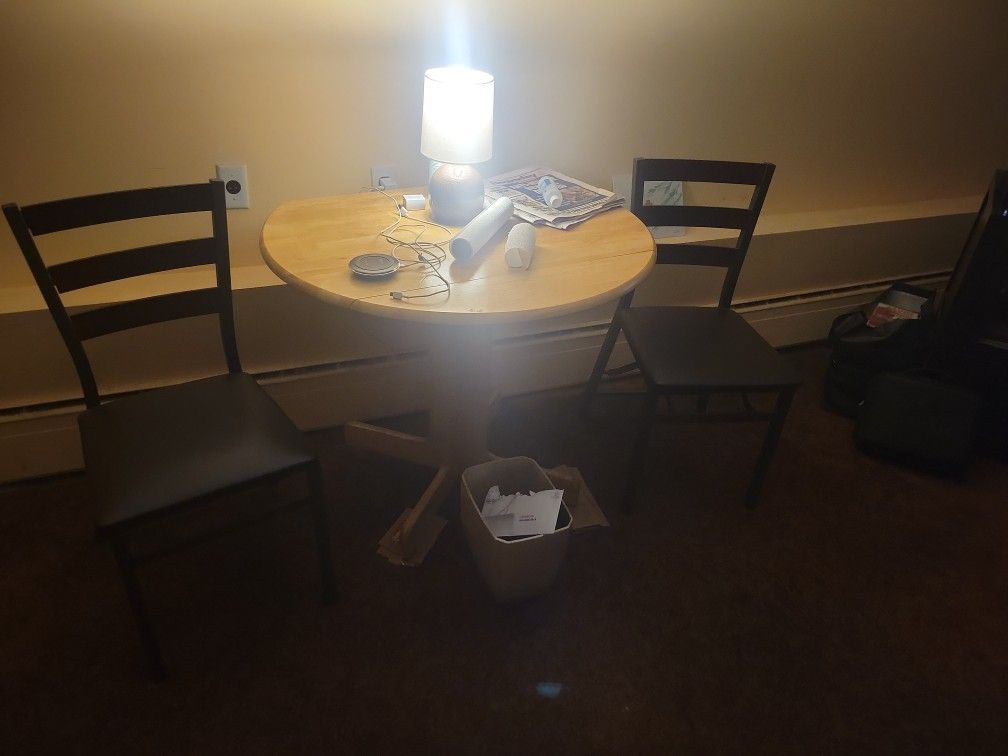 chairs and lunch  or  coffee table