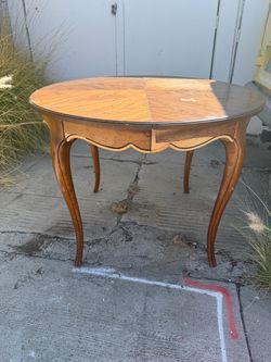 FREE Round Wood Table with leaf