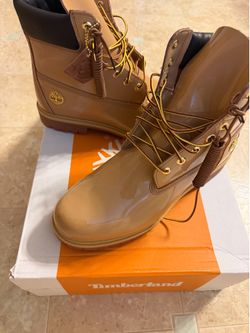 Timberland 6" Premium Waterproof Patent Boots Finch wheat