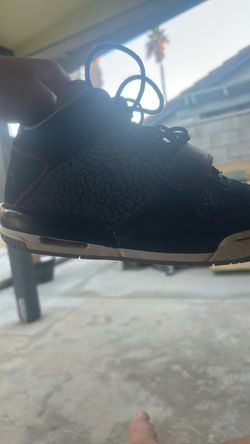 Air Jordan Black Red Sneakers size 7y