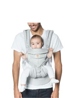 Ergobaby Omni 360 Cool Air Mesh Ergonomic Baby Carrier Pearl Grey BCS360PGREY