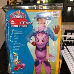 Dino Ranch Miguel Tango Dino Rider Costume Toddler 4/6 New in Package