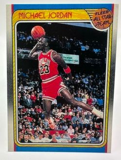 1988-89 Fleer Michael Jordan All-Star #120 NBA Basketball Card - Chicago Bulls