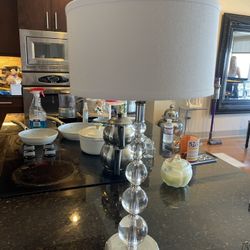 Lamp Designer And Glass Jewelry Shelf 