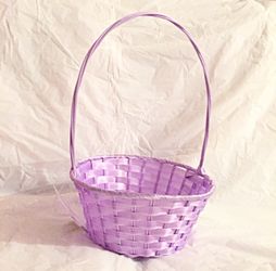 Purple Easter Basket with Handle