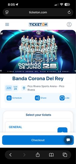 Banda Corona Del Rey VIP