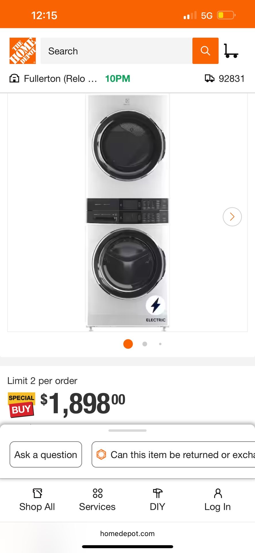 Washer And Dryer