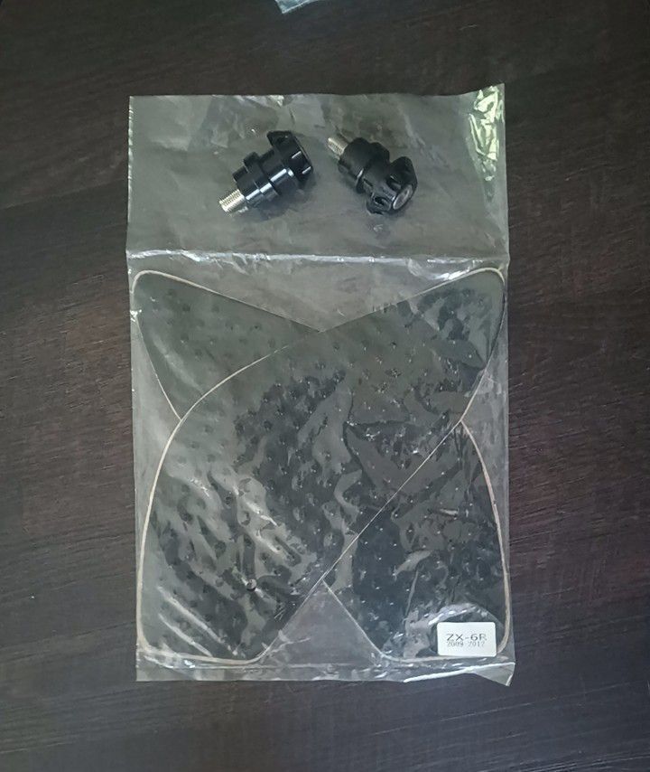 Motorcycle Tank Pads, Rear Bolt Pegs For Stand, Boots