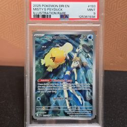 2025 Pokemon Mystys Psyduck Illustration Rare PSA 9