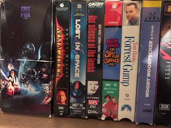 Lot of Vintage VHS Tapes - Star Wars, Indiana Jones, Forrest Gump, and More