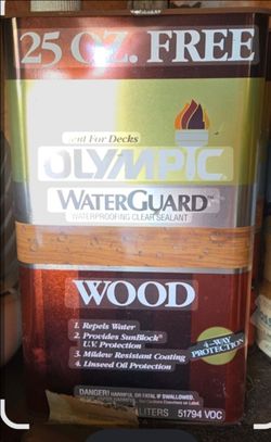 WaterGuard 1 gal. Woodland Cedar Semi-Transparent Wood Stain and Sealer