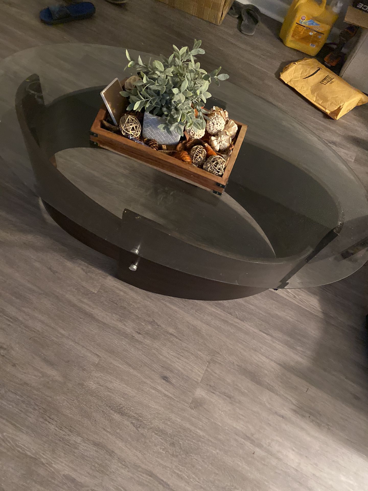 Coffe table with decoration