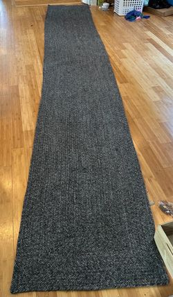 nuLoom Long gray Runner Rug, 16' X 31"