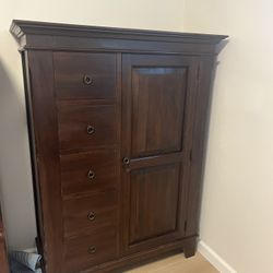 Crate & Barrell Wood Armoire