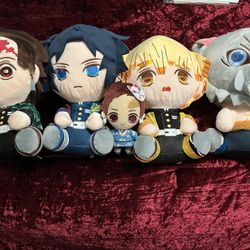 Kimetsu No Yaiba Demon Slayer Plushie Set For Sale!!