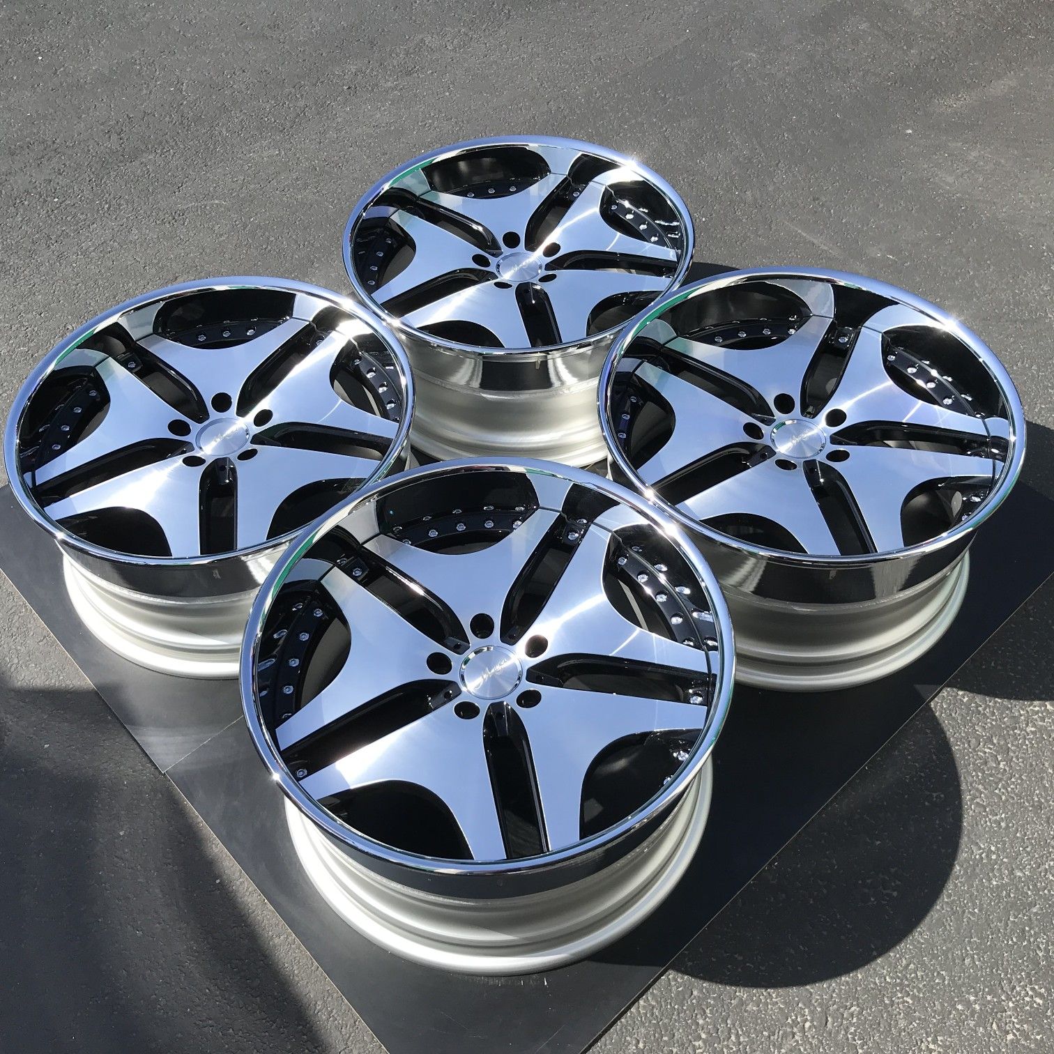 20” New Maya RTV 3 Piece Wheels 20x9 20x10 5x120 BMW E60 5-Series M5 E63 E64 6-Series M6 E39 E65 7-Series // BBS Work Wheels Riverside HRE Hamann GFG