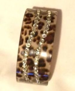 NEW 2 LEOPARD/ZEBRA CUFF BRACELETS