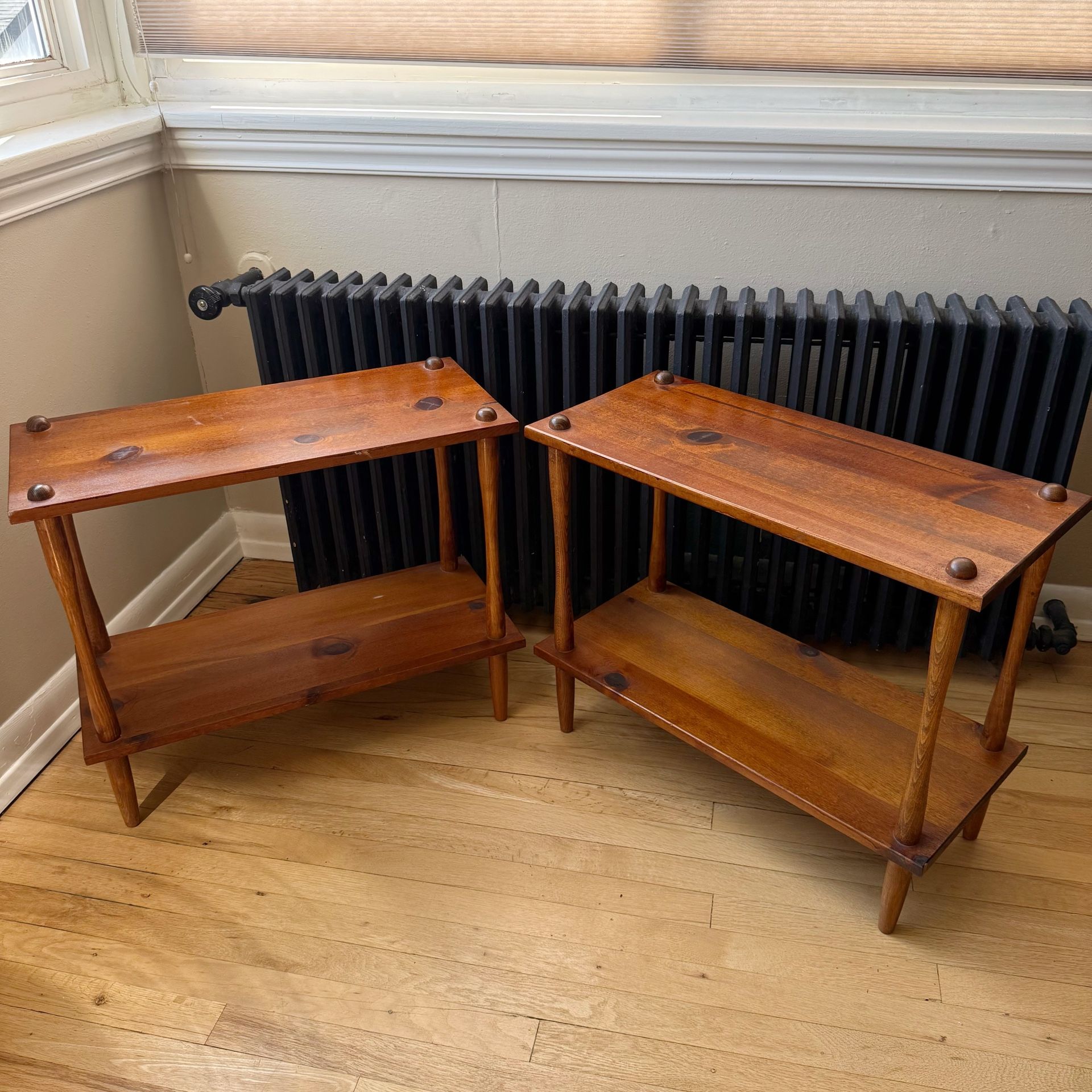 Pair Of Vintage MCM Low Shelves
