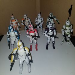 Star Wars Clone Commander Trooper Shock Trooper AOTC/ROTS CLONES MINT NEW $25.00 Each  
