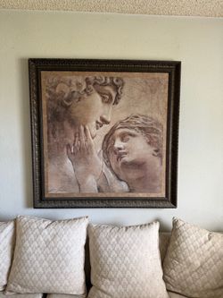 Large Framed Classical Figures Art Print