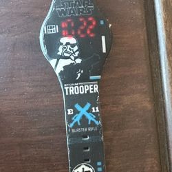 Star Wars Digital Watch Storm Trooper By Accutime,