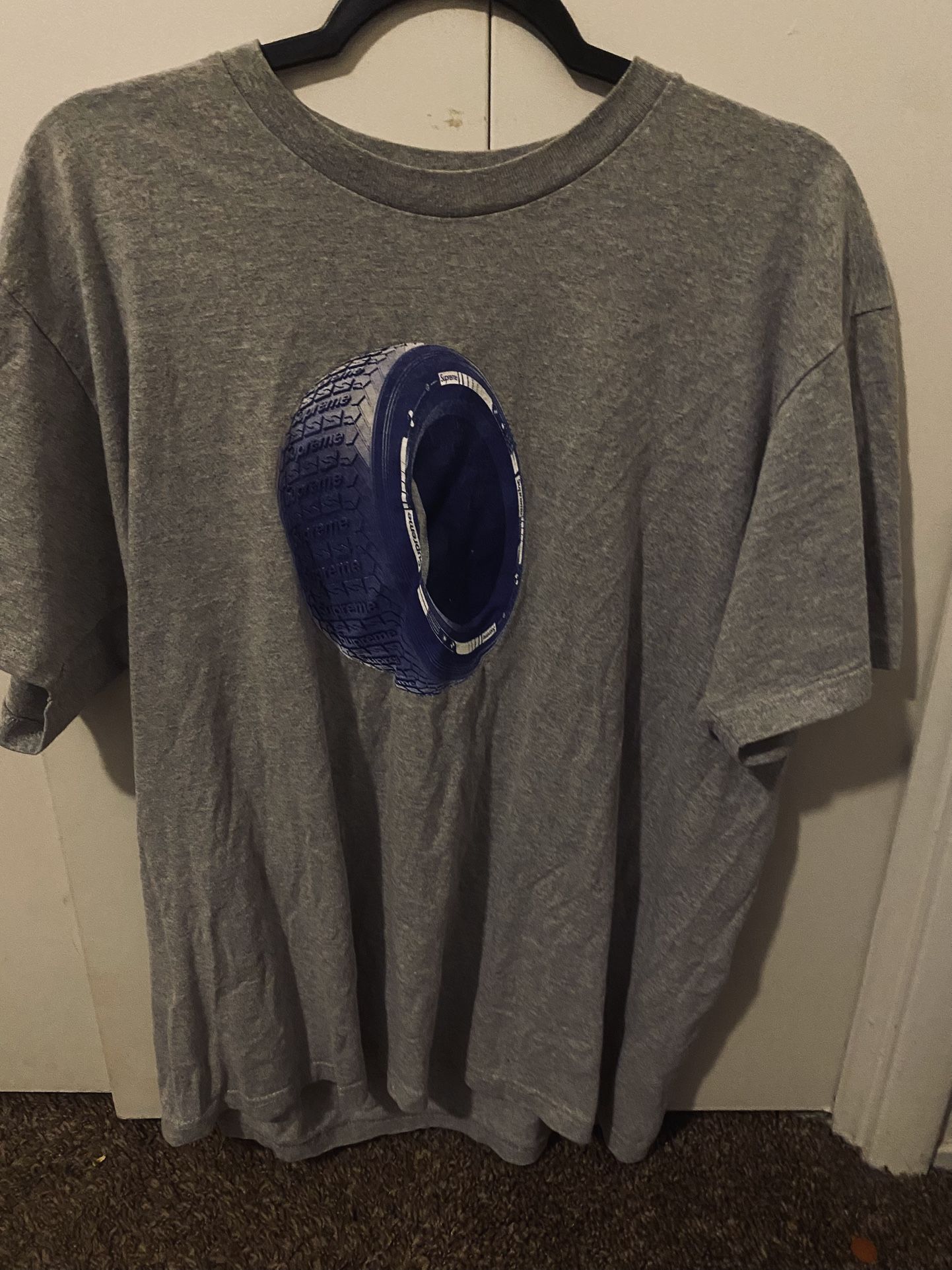 Supreme Tire Tee “Heather Grey”
