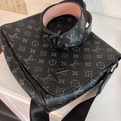 Men’s Crossbody Bag And Belt