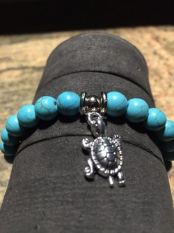 Turquoise beaded turtle bracelet women's summer fashion