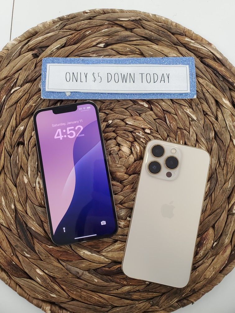 ✨ Pro-Level Cameras! - iPhone 13 Pro – Payments available with $5 DOWN ! - Smartphone