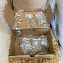 Box Of Crystal Chain and Pendants