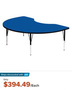 Blue Kidney Table for sale