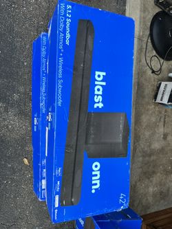 Blast Onn. 5.1.2 Soundbar W/Dolby Atmos, Wireless Subwoofer, Apple AirPlay 42” 