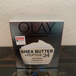 Olay Regenerist Moisturizer with Shea Butter, Fragrance-Free, 1.7 oz. New $25.00 
