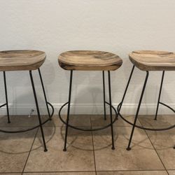 Set Of 3 Bar Stools