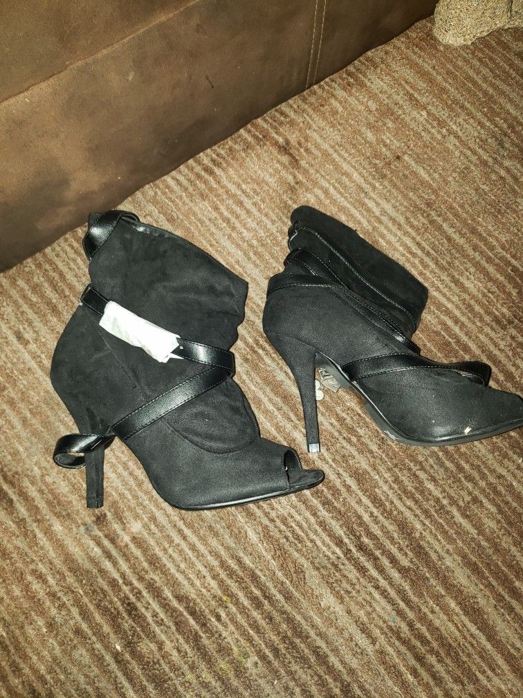Open Toe Ankle Booties