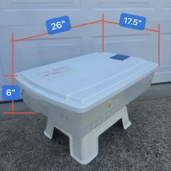 Rubbermaid brand storage box (with lid)