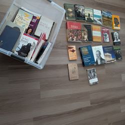 2 Bins Of Books (Philosophy, Fiction, And Non-fiction.