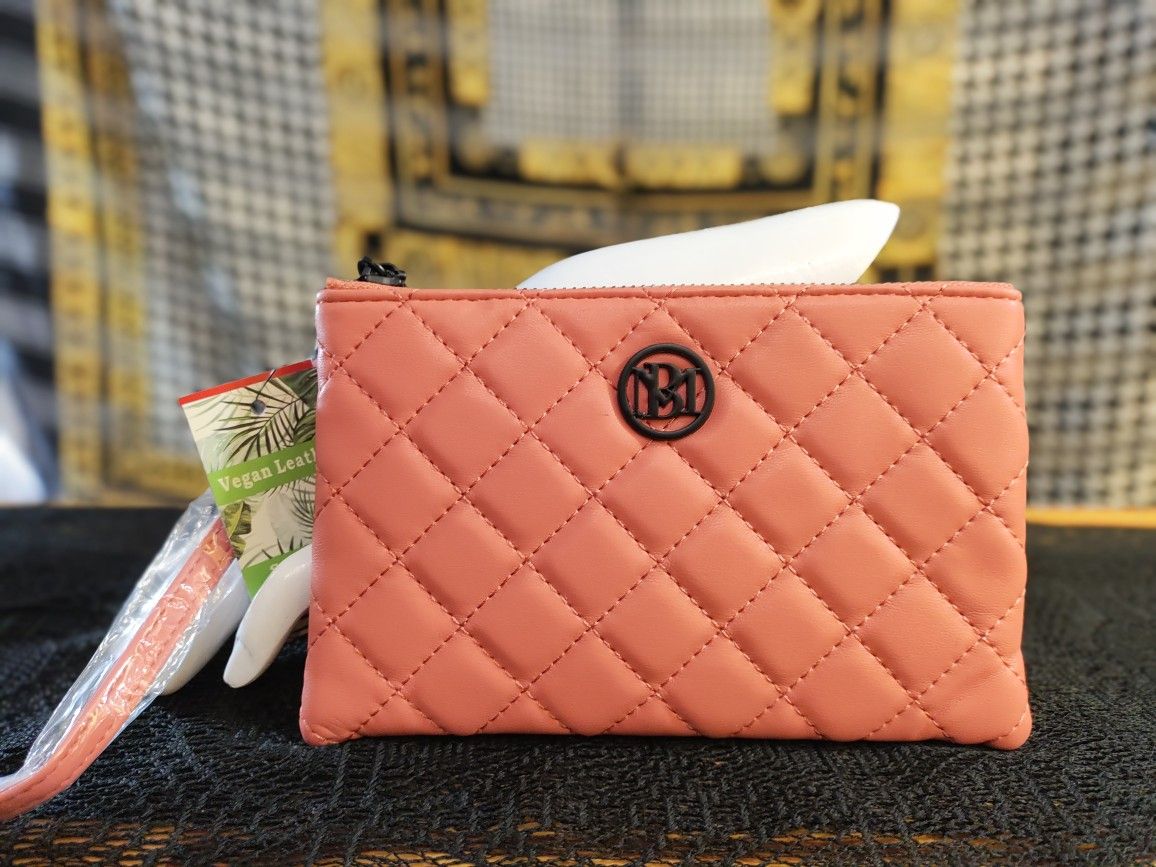Badgley Mischka Coral Wristlet