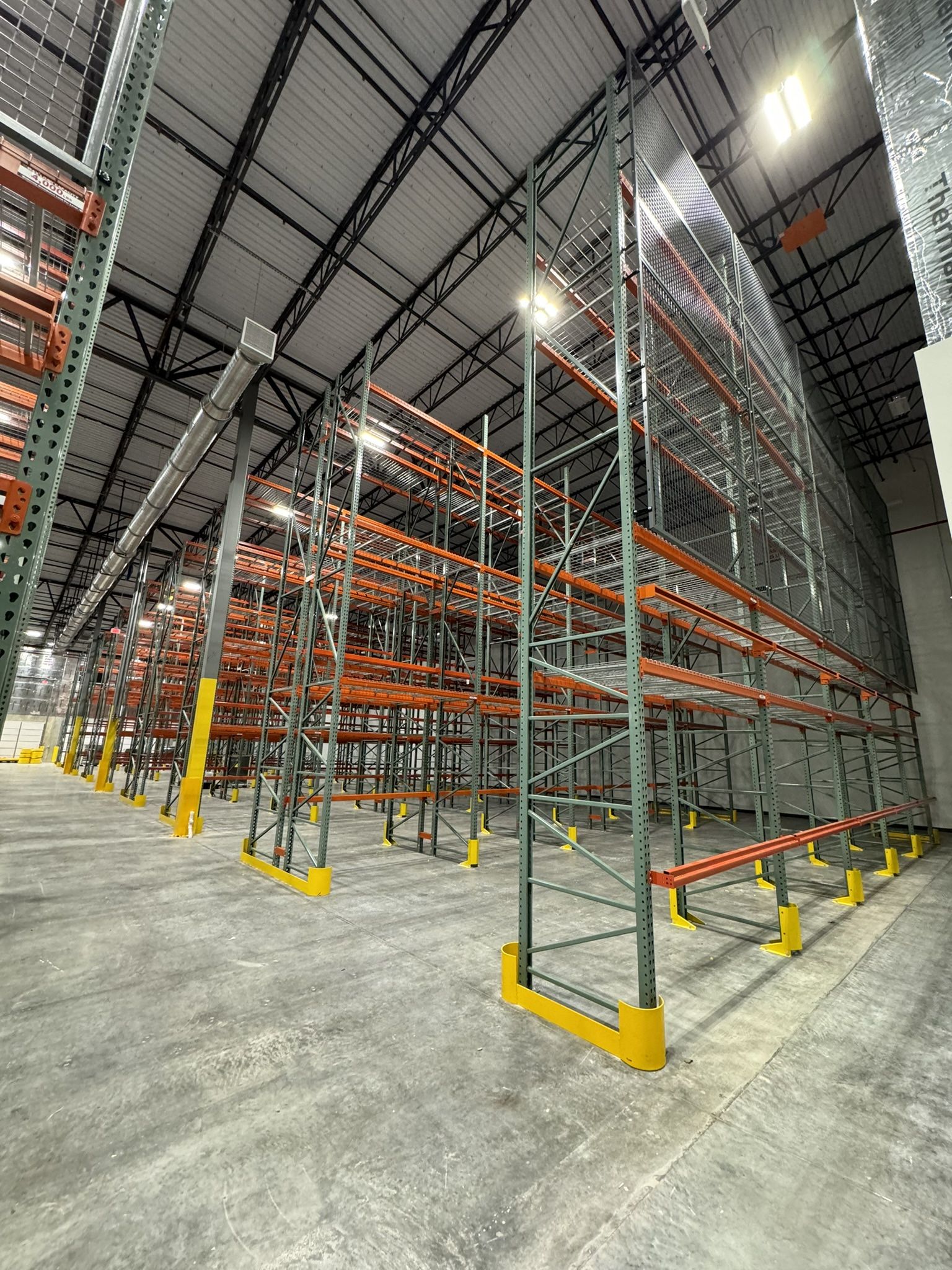 Two HUGE INDUSTRIAL USED PALLET RACK LOTS Warehouse Storage Material Handling Equipment