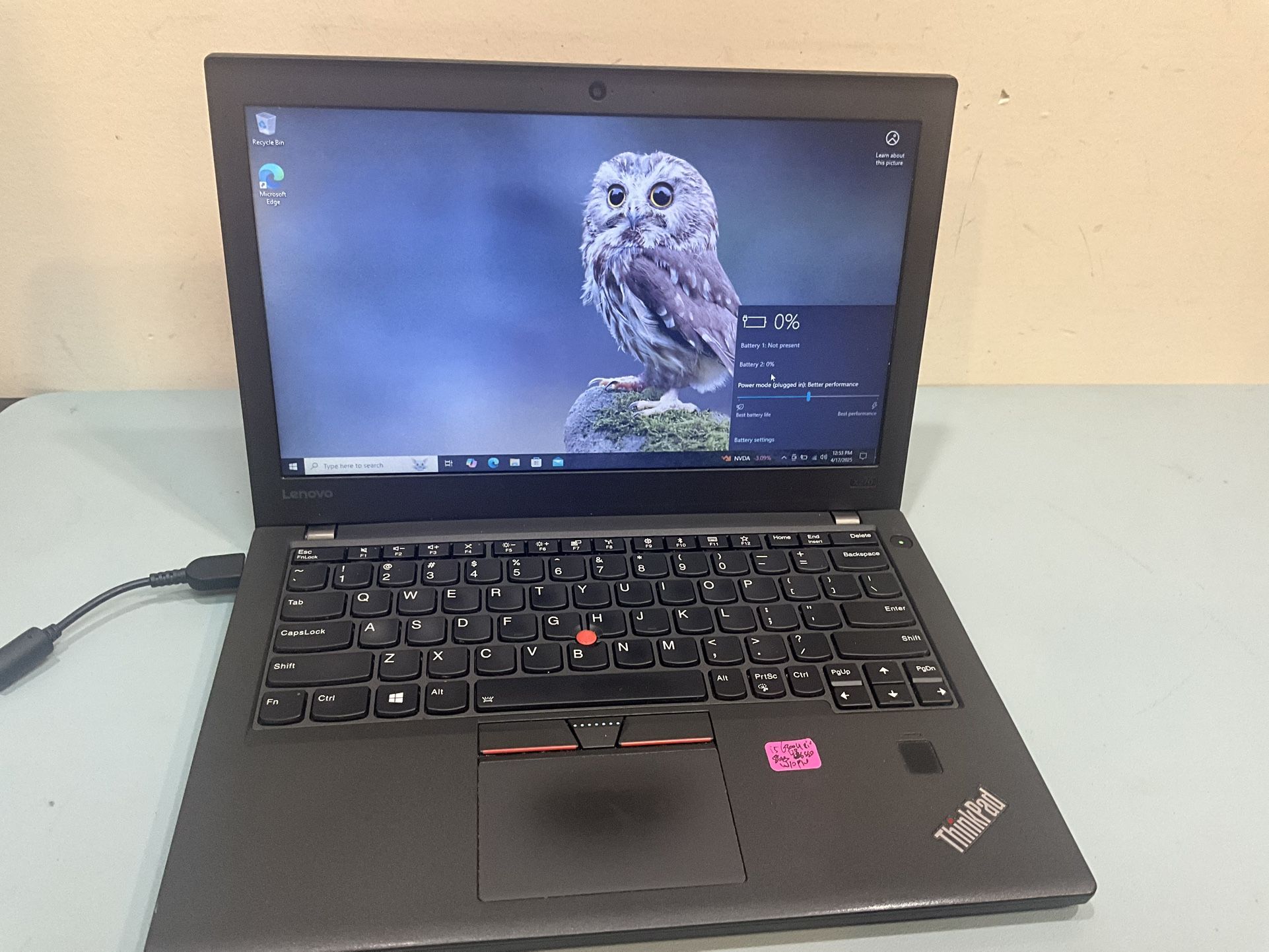 Lenovo ThinkPad X270 12.5" Core i5 6200U 2.3GHz 8GB RAM 128 SSD Win 10 pro