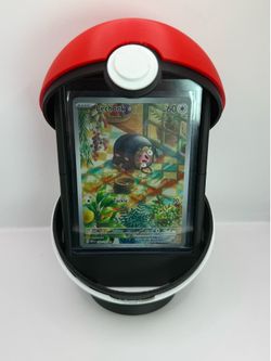 Pokémon Card Display - 3D Printed Magnetic Poké Ball Top Loader Display Stand
