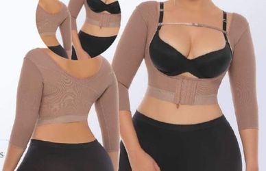 Faja con corrector de postura y moldeadora de brazo con mangas 