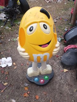 Yellow M&M Display For Sale